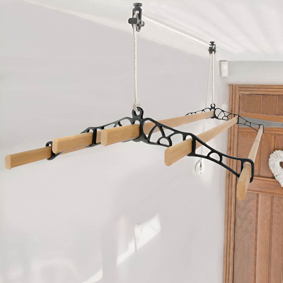 kitchenmaid cast in style 5 Lath Pulley Clothes Airer installed indoors