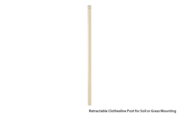 Austral Retractaway 40 retractable Clothesline post in classic cream