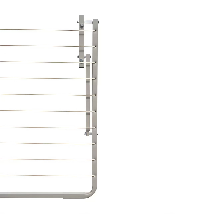 Eco 150 Clothesline folded down arms and drying lines on close view