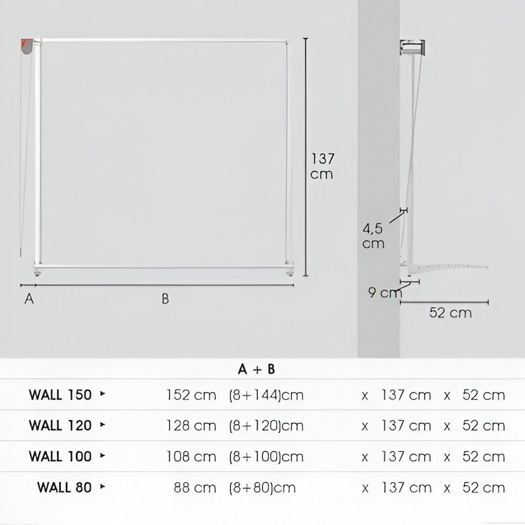 FoxyDry Wall Plus dimensions