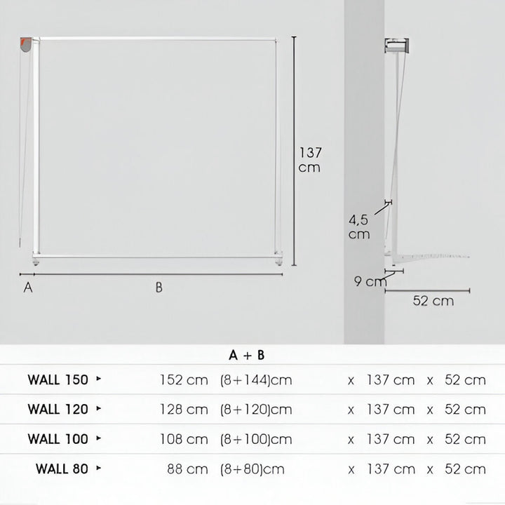 FoxyDry Wall Plus dimensions