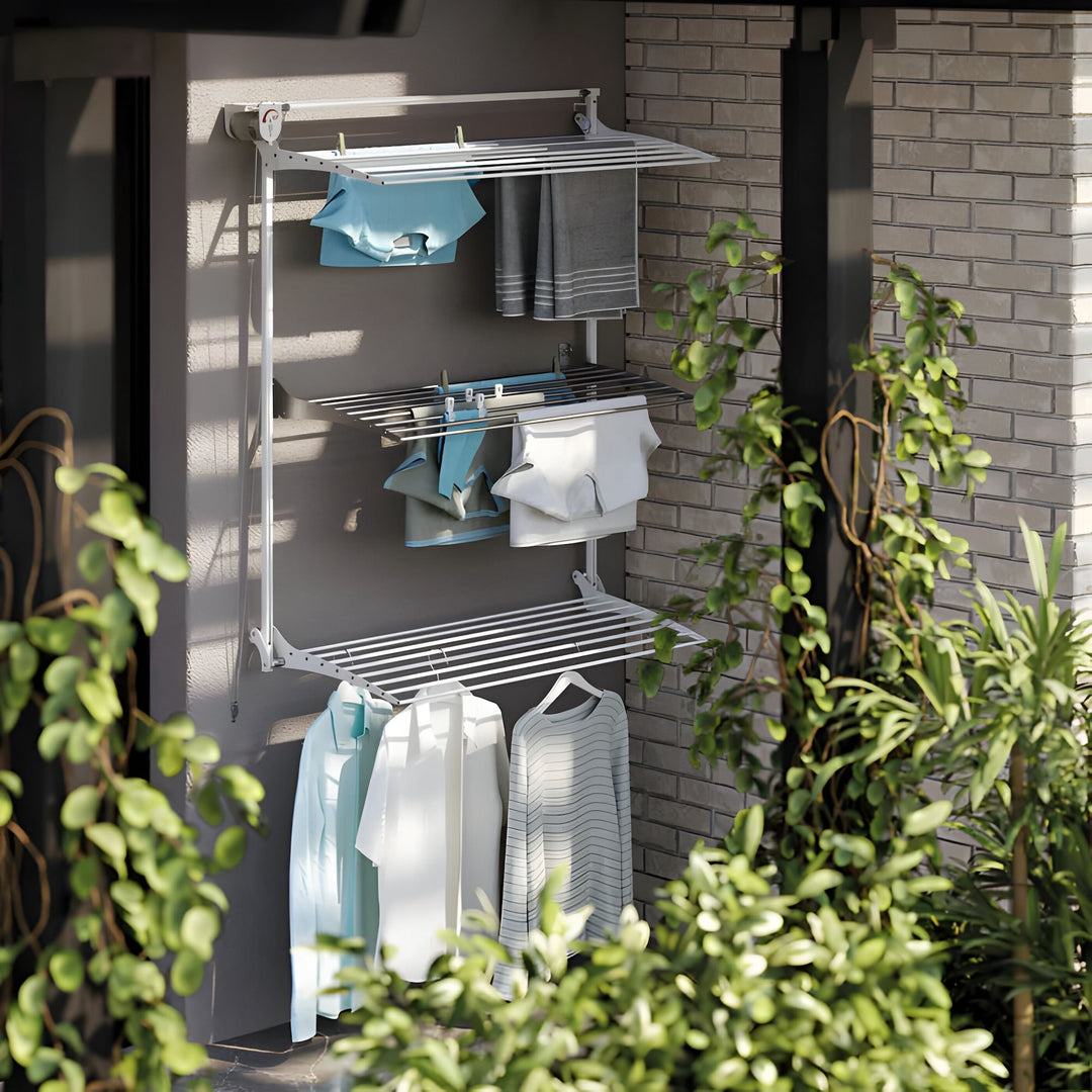 FoxyDry Tower white Outdoor Wall Mounted drying clothes