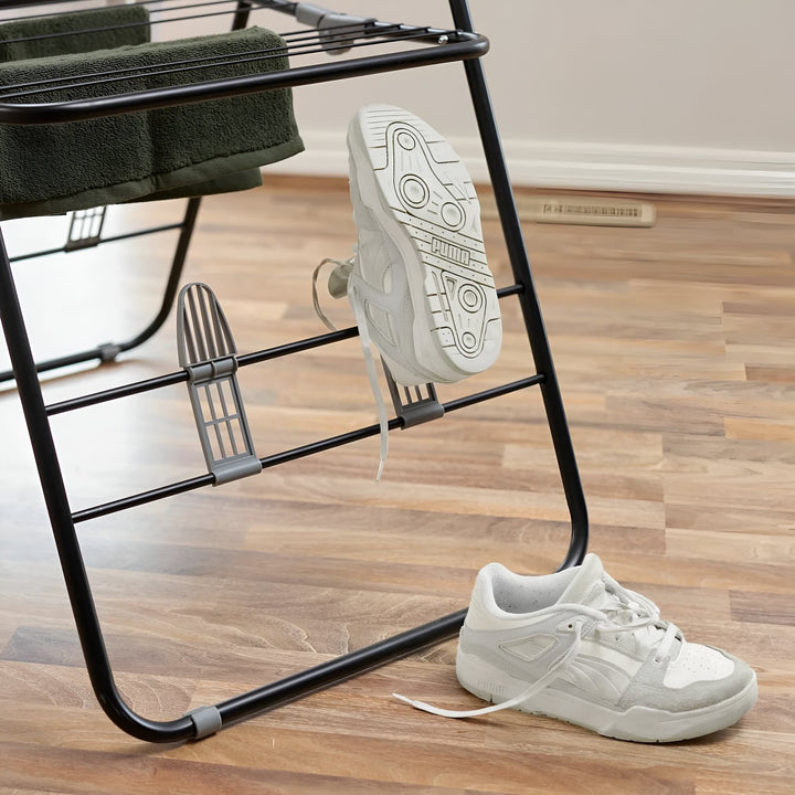 Hills A Frame Airer shoe holders up close