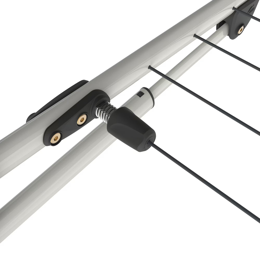 Hills Compact Clothesline in surfmist - line tensioner