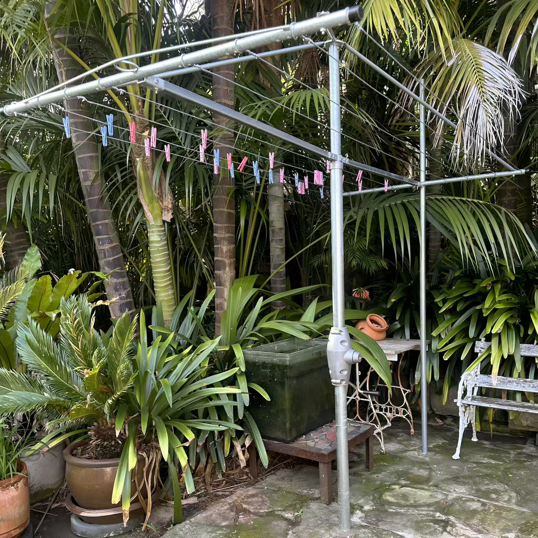 Rectangular Elevating Clothesline Stabilising Post