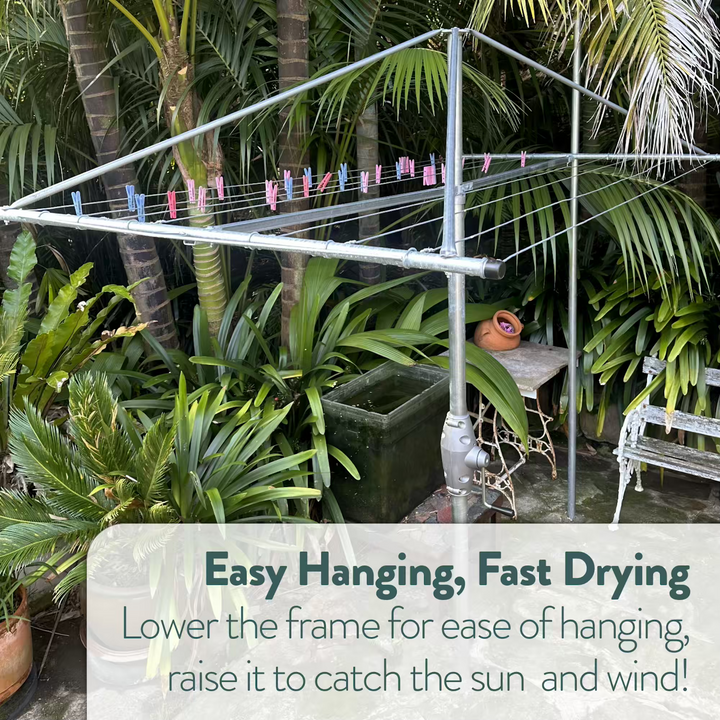 Rectangular Elevating Clothesline Fast Drying