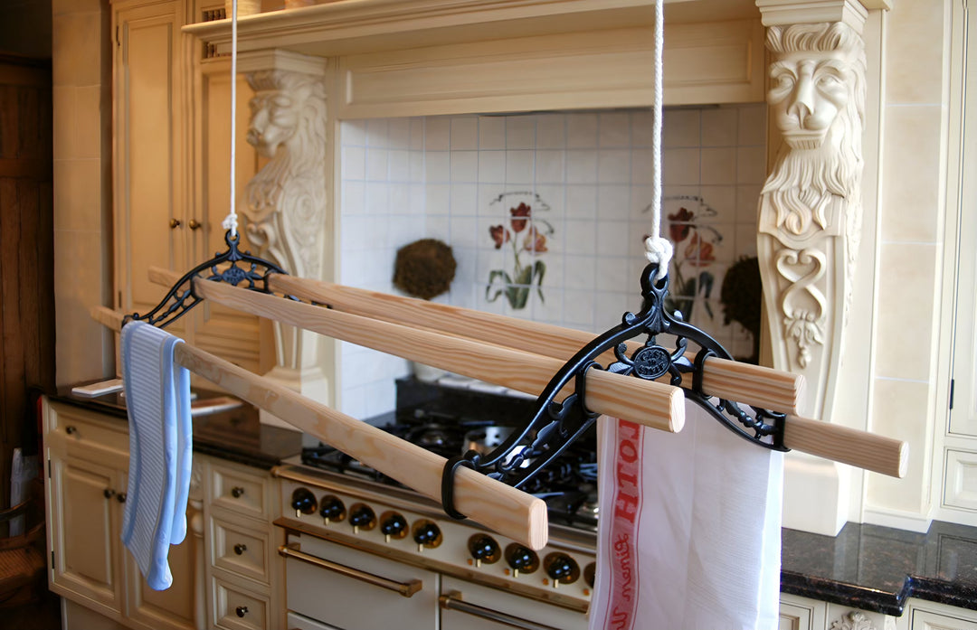 kitchenmaid cast in style Classic Ceiling Airer installation indoors