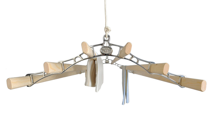 cast in style 6 Lath Supreme Ceiling Airer in chrome