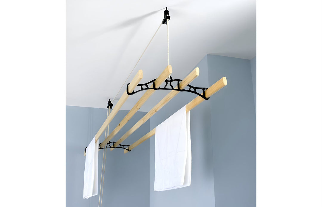 kitchenmaid cast in style Traditional Ceiling Airer installed in laundry room